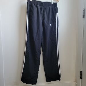 Adidas Black Pants with White Stripes